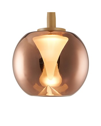 ANDRÓMEDA * COLGANTE 1L - BASE ORO - CRISTAL COPPER 8938